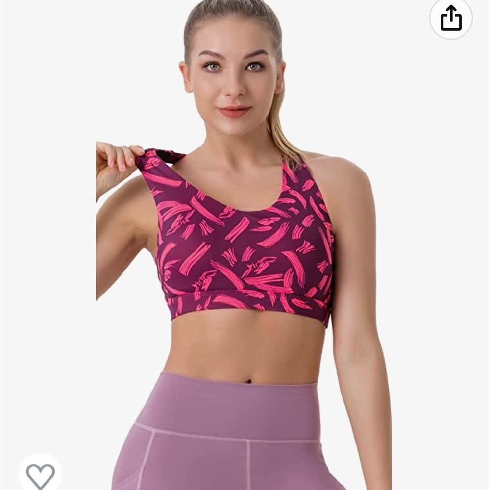 RUNNING GIRL Sports with Removable Cups Sz XL NIB